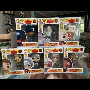 LOT OF 7 BRAND NEW SUICIDE SQUAD FUNKO POPS